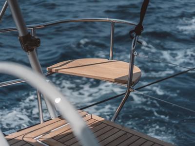Cockpit of REBEL YELL, a Elan Impression 45.1 sailboat at Grad Pula, Croatia