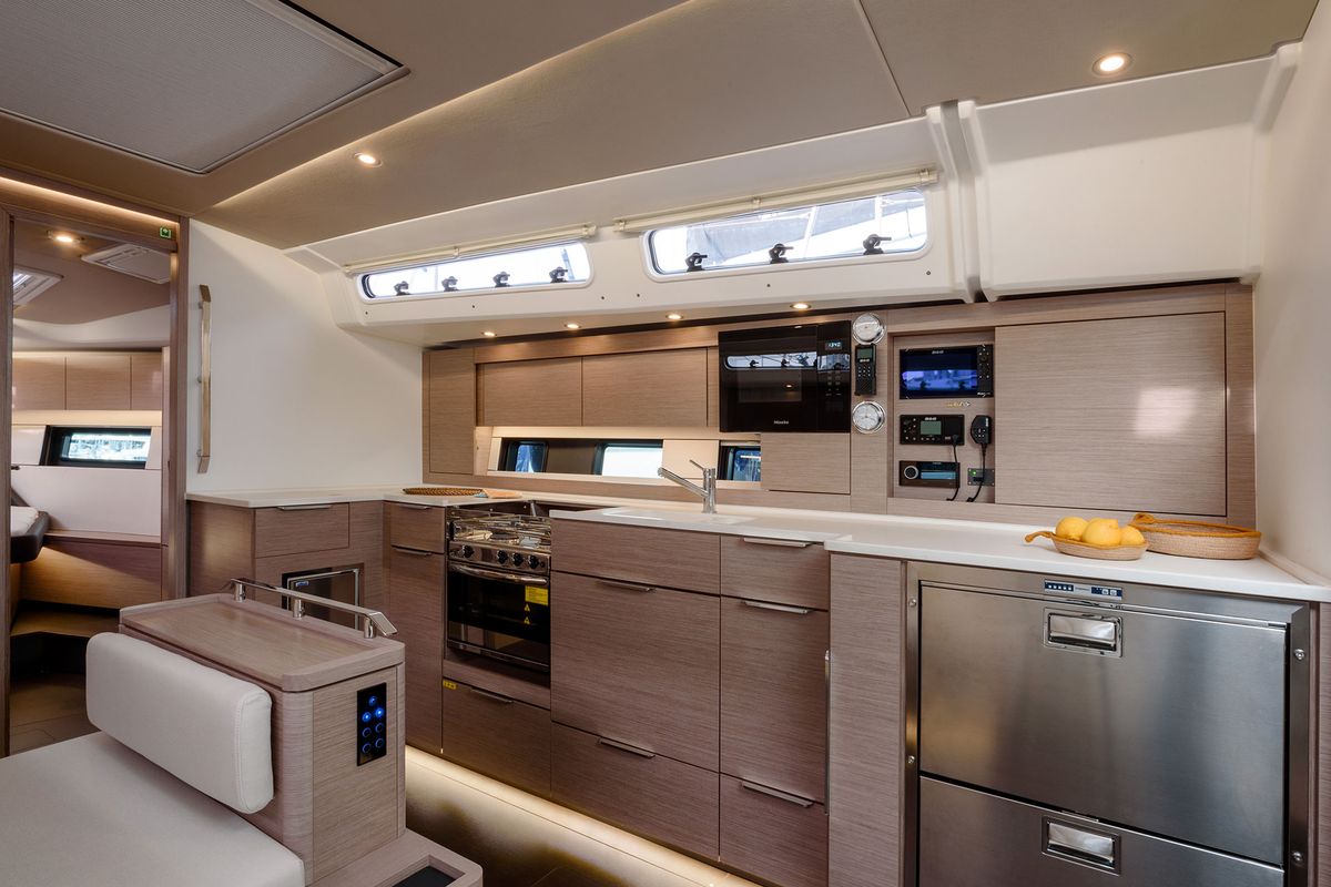 Galley of Orsasei - Owner version, A/C,  Water maker, Solar Panel, a Hanse Yachts Hanse 460 sailboat at Cannigione, Italy