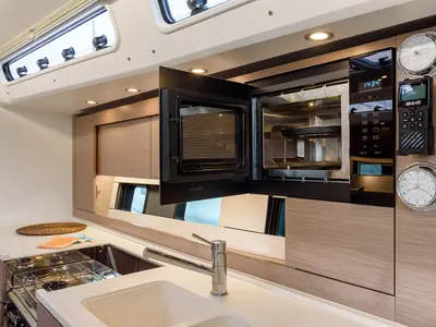 Galley of Orsasei - Owner version, A/C, Water maker, Solar Panel, a Hanse Yachts Hanse 460 sailboat at Cannigione, Italy