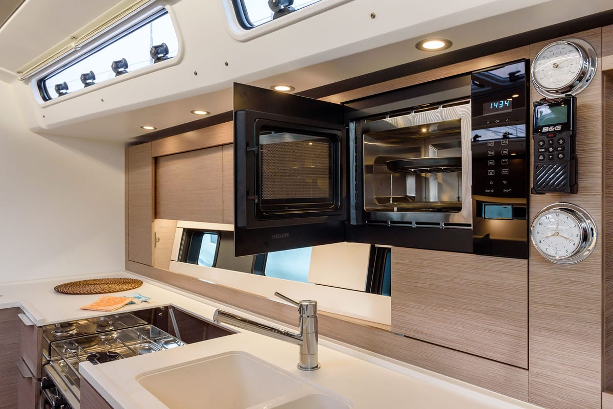 Galley of Orsasei - Owner version, A/C, Water maker, Solar Panel, a Hanse Yachts Hanse 460 sailboat at Cannigione, Italy