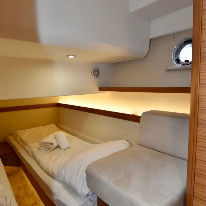 Cabin on Helgeroa, a Greenline 39 yacht at Porsgrunn, Norway