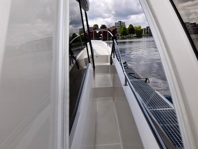 Deck of Helgeroa, a Greenline 39 yacht at Porsgrunn, Norway