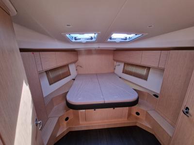 Cabin on Eileen, a Bavaria C46 sailboat at Zadar, Croatia