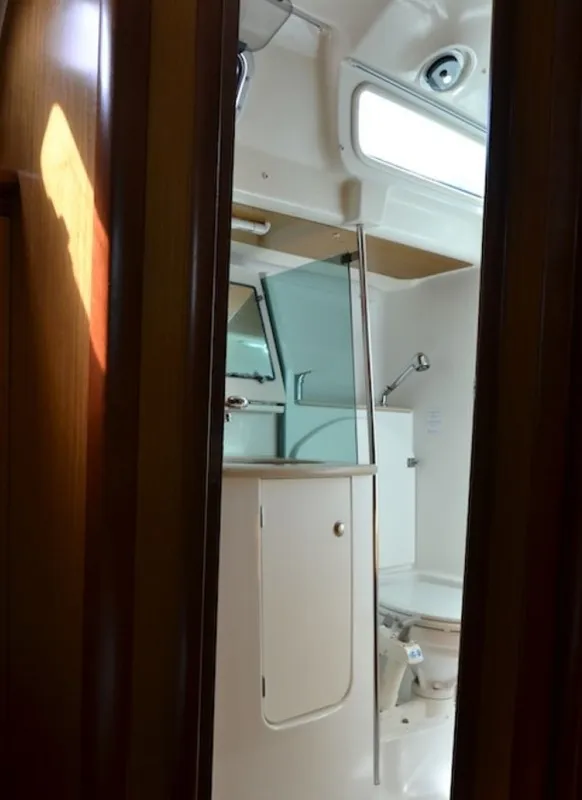 Head on Don Pepe, a Jeanneau Sun Odyssey 49 sailboat at Pisticci, Italy