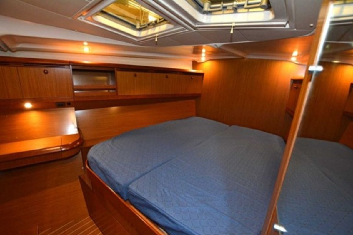 Cabin on Don Pepe, a Jeanneau Sun Odyssey 49 sailboat at Pisticci, Italy
