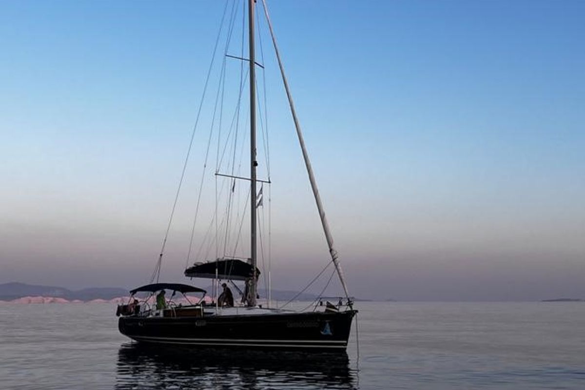 Exterior view of Don Pepe, a Jeanneau Sun Odyssey 49 sailboat at Pisticci, Italy