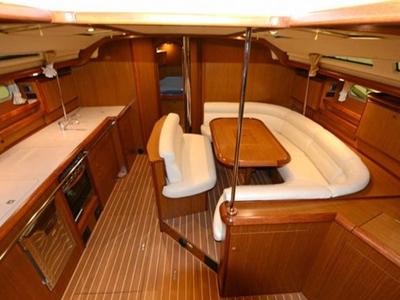 Salon of Don Pepe, a Jeanneau Sun Odyssey 49 sailboat at Pisticci, Italy