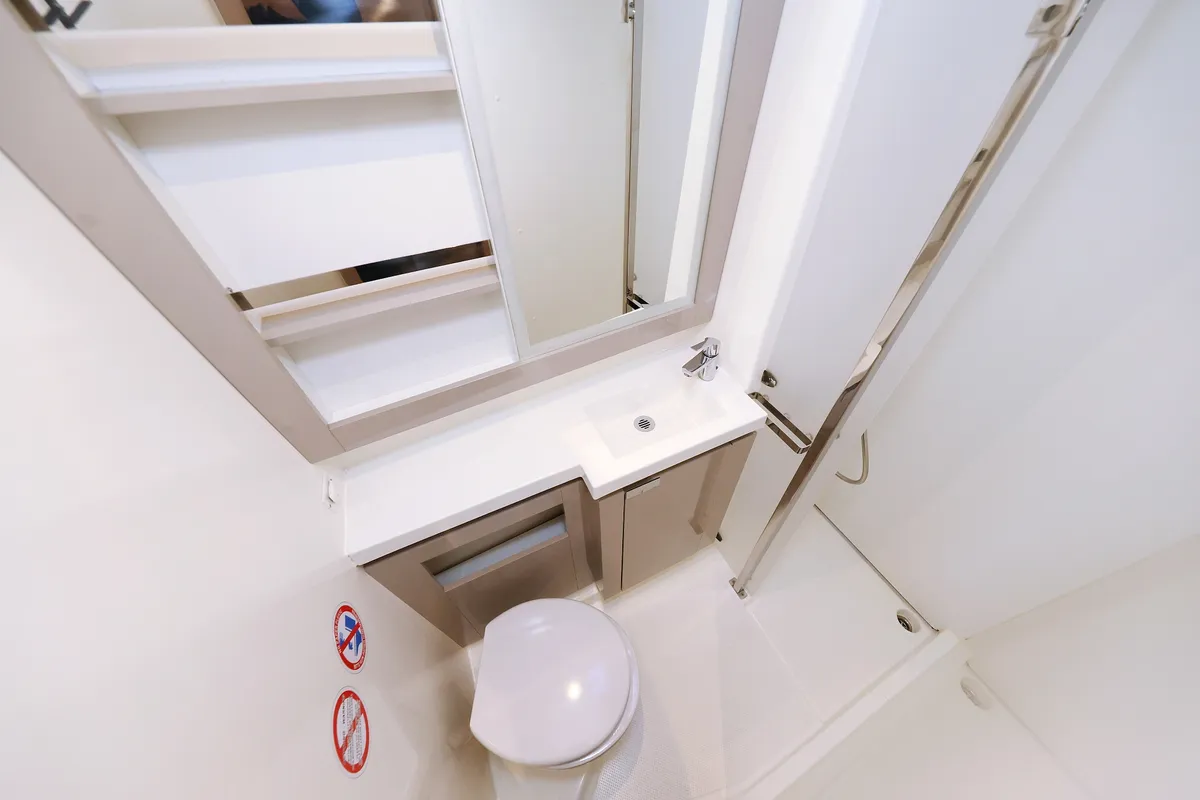 Head on Sun Office, a Fountaine Pajot Elba 45 catamaran at Grad Trogir, Croatia