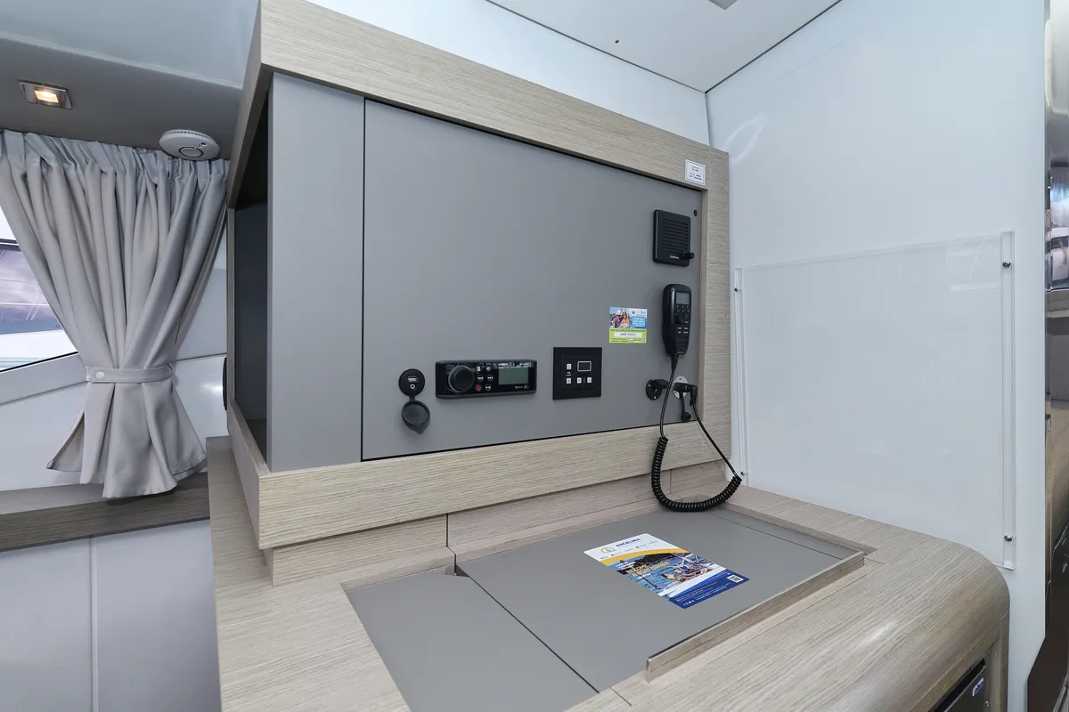 Sun Office, a Fountaine Pajot Elba 45 catamaran at Grad Trogir, Croatia