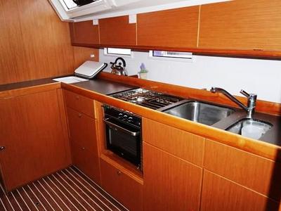 Galley of Amore Bavaria 46 Cruiser, a Bavaria 46 Cruiser sailboat at Municipal Unit of Lefkada, Greece