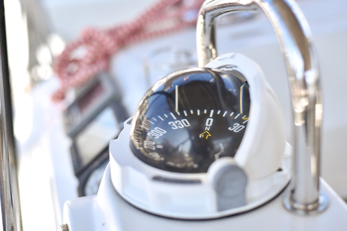 Cockpit of Hope, a Beneteau Oceanis 41 sailboat at Zadar, Croatia