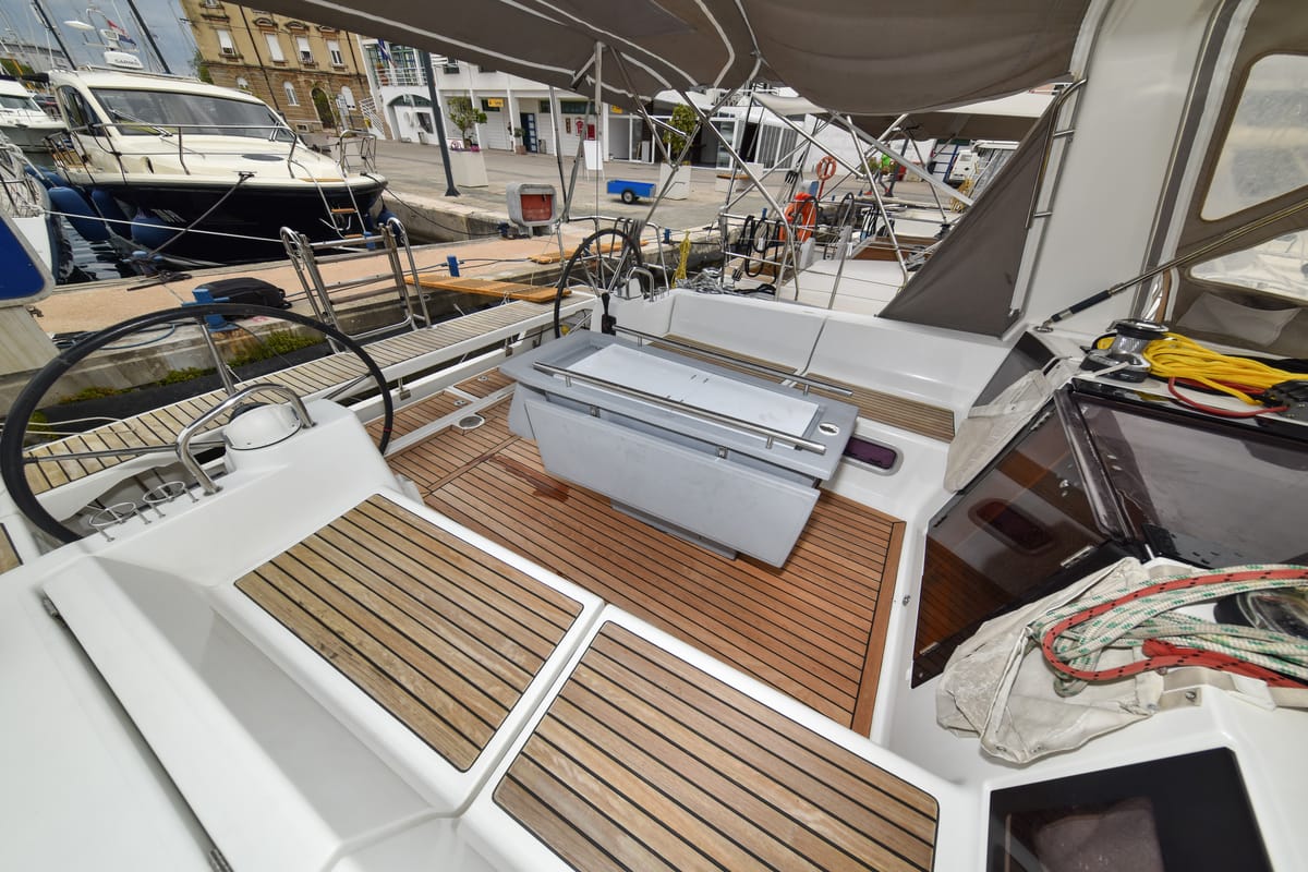 Deck of Hope, a Beneteau Oceanis 41 sailboat at Zadar, Croatia