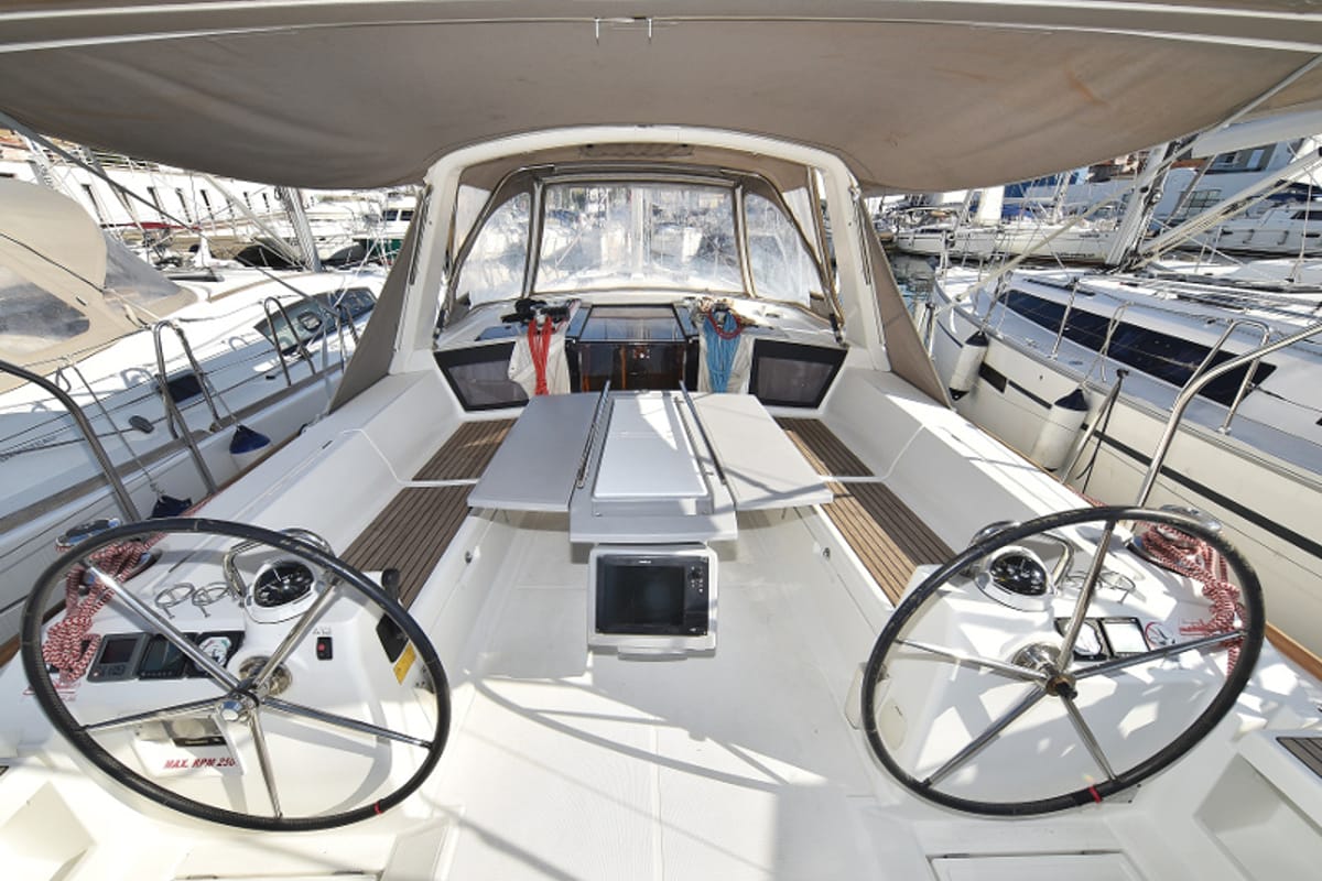 Deck of Hope, a Beneteau Oceanis 41 sailboat at Zadar, Croatia