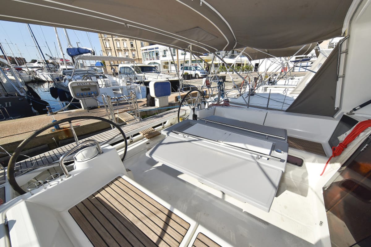 Deck of Hope, a Beneteau Oceanis 41 sailboat at Zadar, Croatia