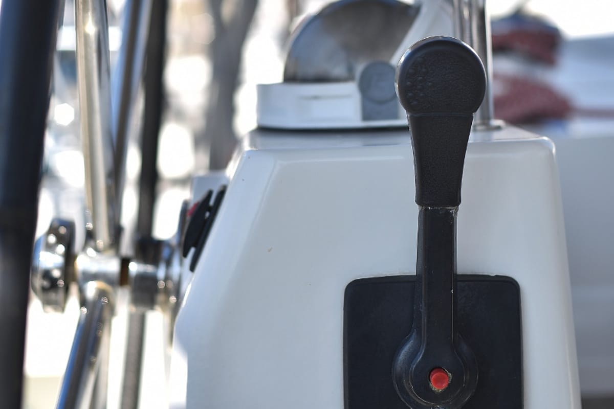 Cockpit of Hope, a Beneteau Oceanis 41 sailboat at Zadar, Croatia