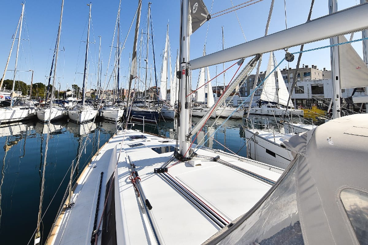 Exterior view of Hope, a Beneteau Oceanis 41 sailboat at Zadar, Croatia