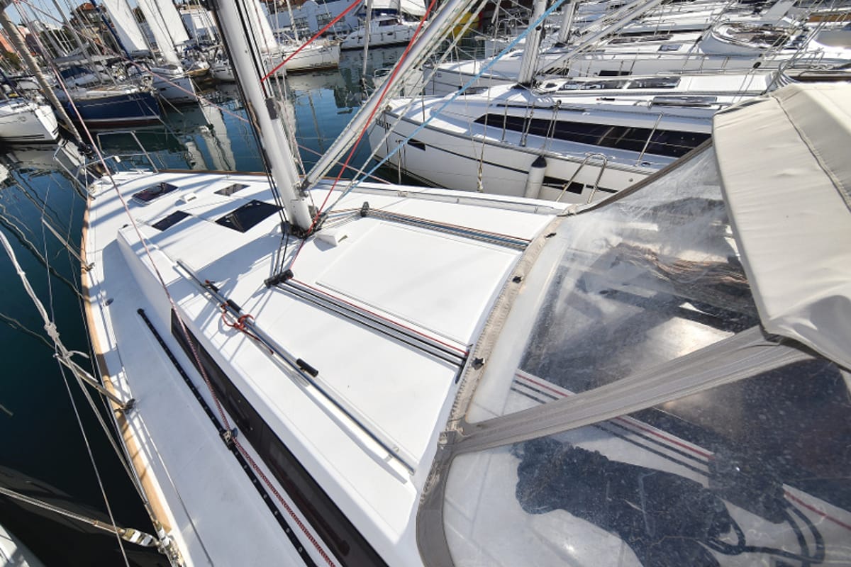 Deck of Hope, a Beneteau Oceanis 41 sailboat at Zadar, Croatia