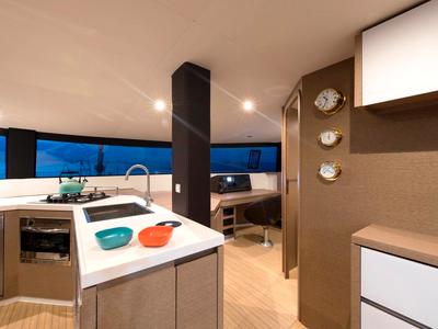 Galley of L'Octant, a NEEL 51 sailboat at Le Lamentin, France