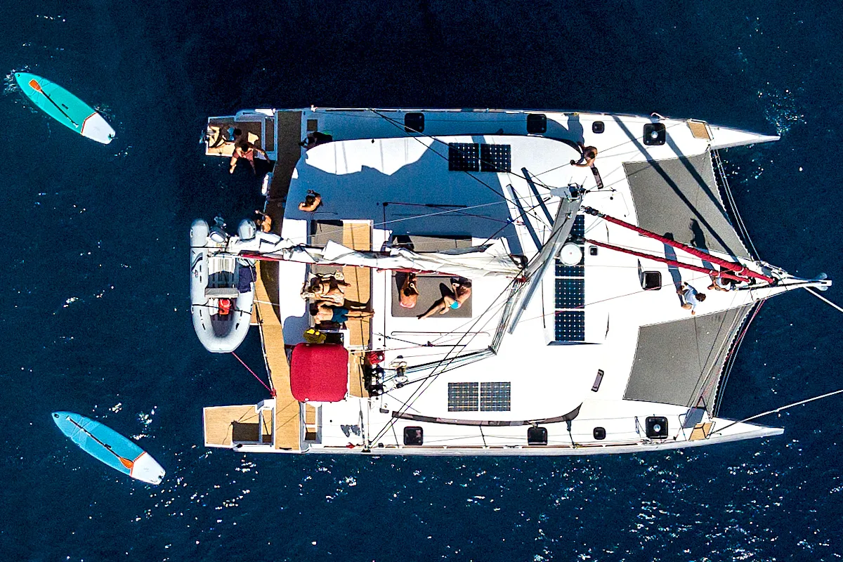 Exterior view of L'Octant, a NEEL 51 sailboat at Le Lamentin, France