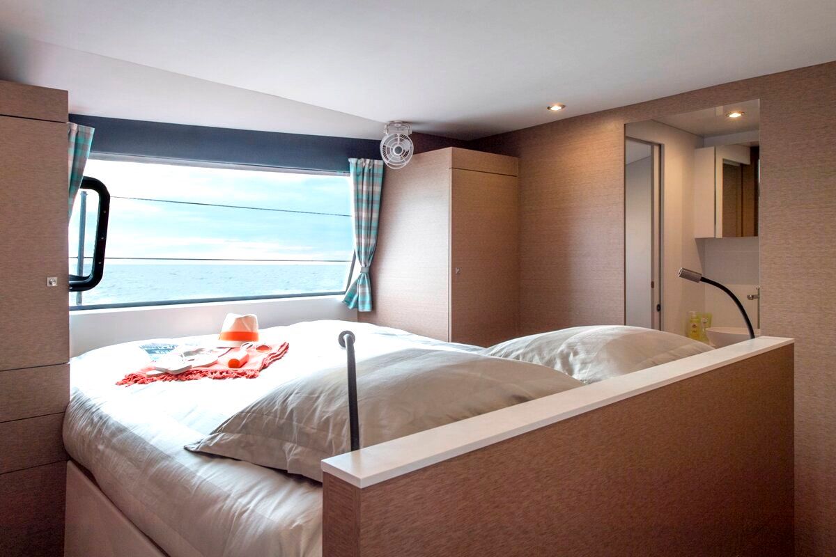 Cabin on L'Octant, a NEEL 51 sailboat at Le Lamentin, France