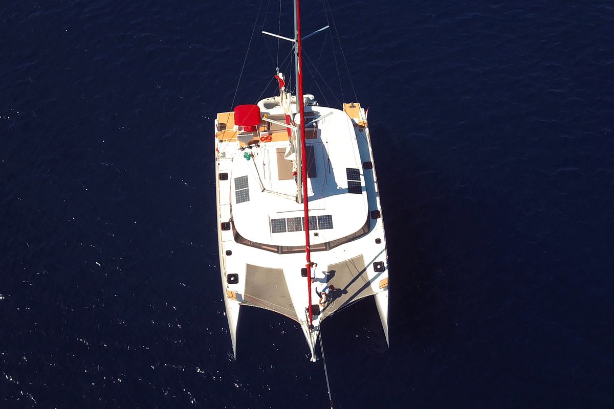 Exterior view of L'Octant, a NEEL 51 sailboat at Le Lamentin, France