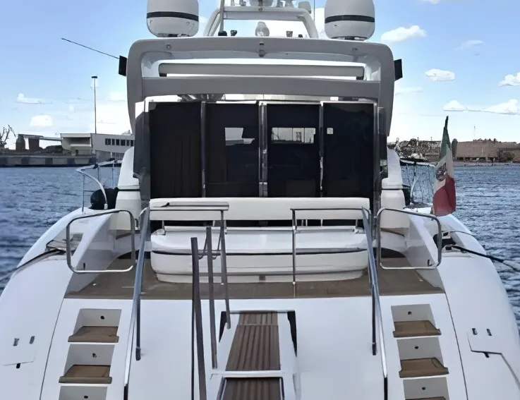 Lulu, a Mangusta Mangusta 72 yacht at Castellammare di Stabia, Italy