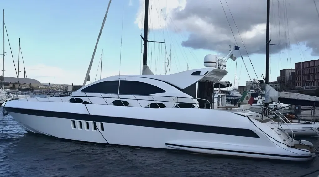 Lulu, a Mangusta Mangusta 72 yacht at Castellammare di Stabia, Italy