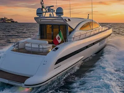 Lulu, a Mangusta Mangusta 72 yacht at Castellammare di Stabia, Italy