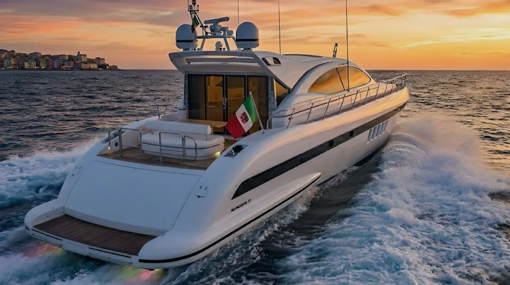 Lulu, a Mangusta Mangusta 72 yacht at Castellammare di Stabia, Italy