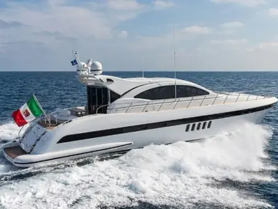 Lulu, a Mangusta Mangusta 72 yacht at Castellammare di Stabia, Italy