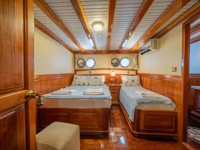 Cabin on Admiral, a Custom Made Admiral yacht at Bodrum, Turkey