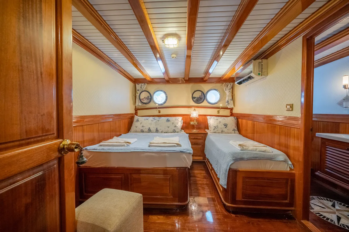 Cabin on Admiral, a Custom Made Admiral yacht at Bodrum, Turkey