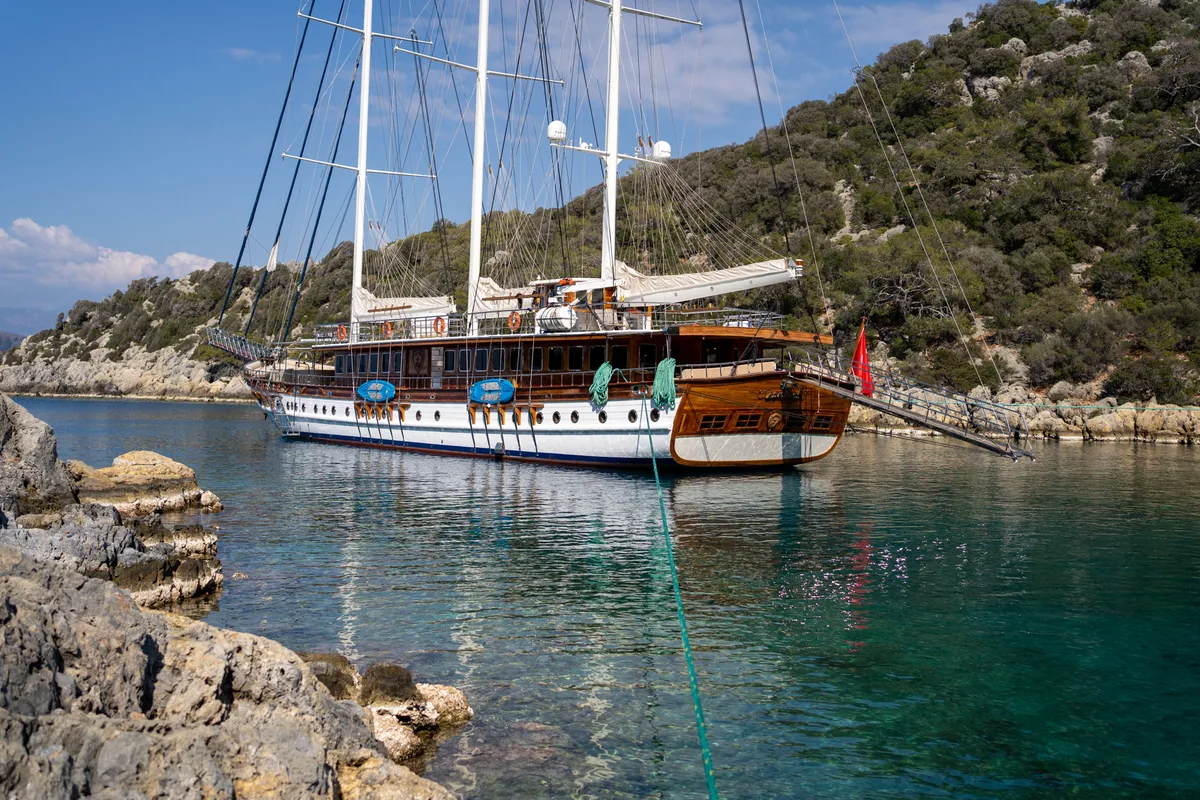 Exterior view of Admiral, a Custom Made Admiral yacht at Bodrum, Turkey