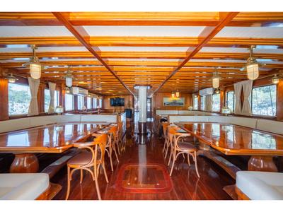 Salon of Admiral, a Custom Made Admiral yacht at Bodrum, Turkey