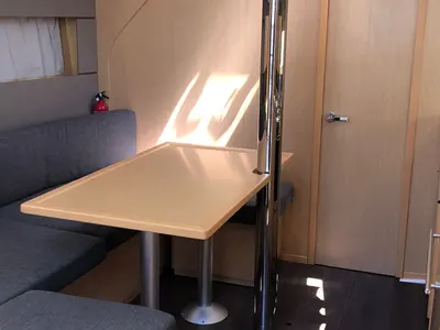 Salon of Amaral, a Beneteau Oceanis 38 sailboat at Salerno, Italy