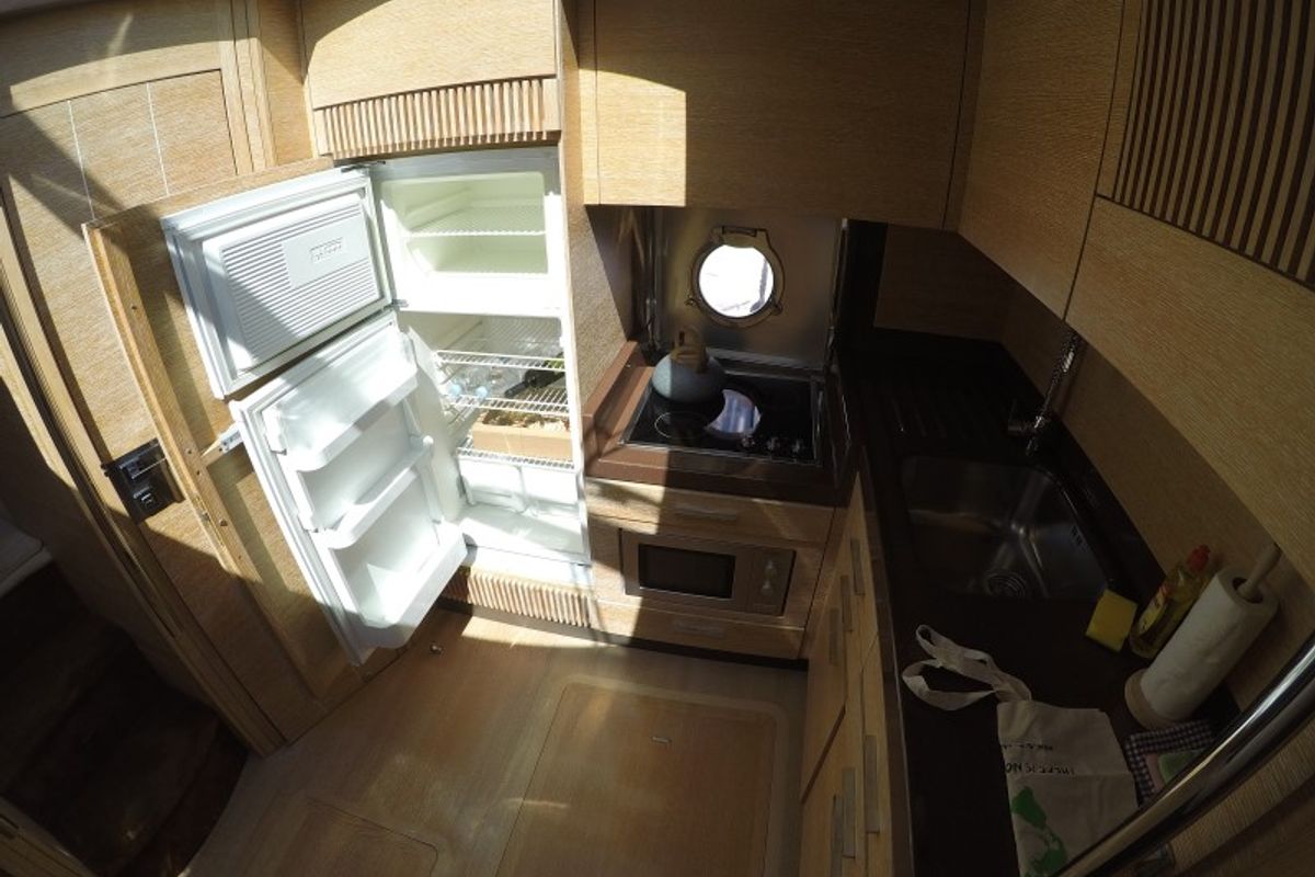 Galley of Luma, a Azimut 47 yacht at Grad Šibenik, Croatia