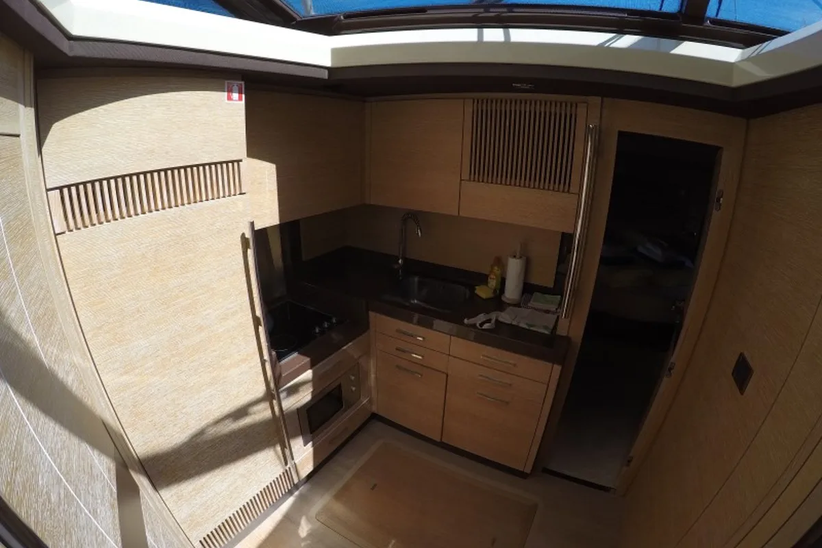 Galley of Luma, a Azimut 47 yacht at Grad Šibenik, Croatia
