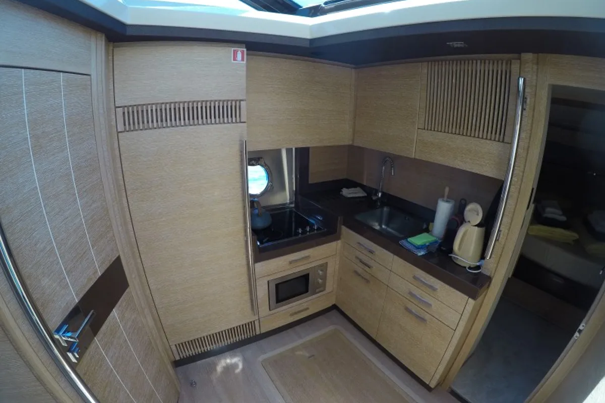 Galley of Luma, a Azimut 47 yacht at Grad Šibenik, Croatia