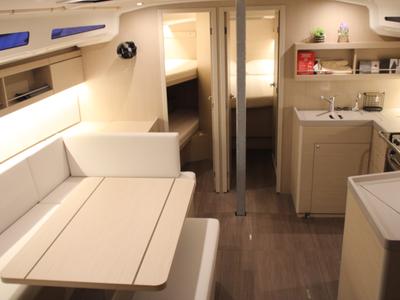 Salon of Maranel, a Beneteau Oceanis 40.1 sailboat at Salamina Municipal Unit, Greece