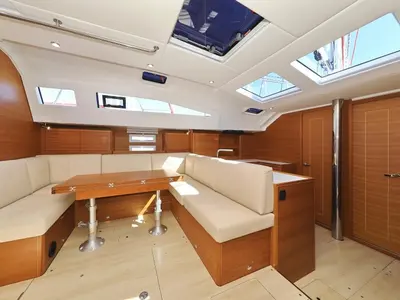 Cabin on Athena, a Elan Impression 50.1 sailboat at Grad Biograd na Moru, Croatia