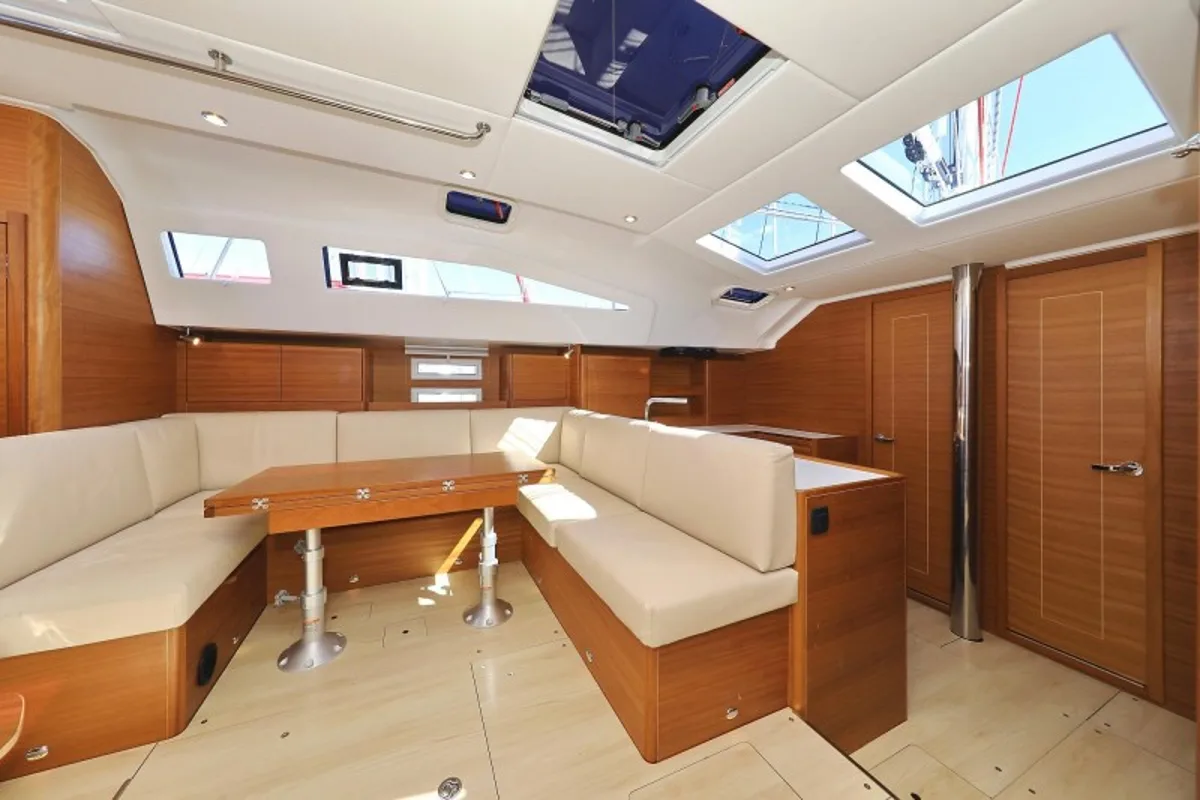 Cabin on Athena, a Elan Impression 50.1 sailboat at Grad Biograd na Moru, Croatia