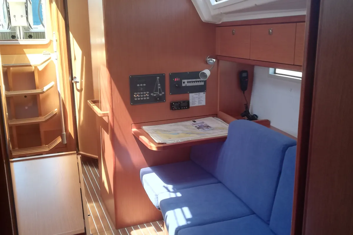 Salon of Diana, a Bavaria Cruiser 37 sailboat at Zadar, Croatia