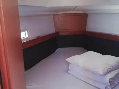 Cabin on Diana, a Bavaria Cruiser 37 sailboat at Zadar, Croatia
