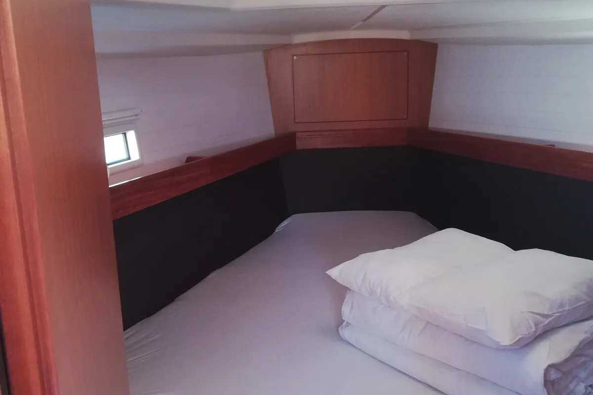 Cabin on Diana, a Bavaria Cruiser 37 sailboat at Zadar, Croatia