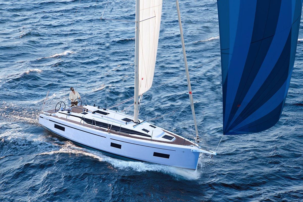 Galley of Xenia, a Bavaria C38 sailboat at Tivat, Montenegro