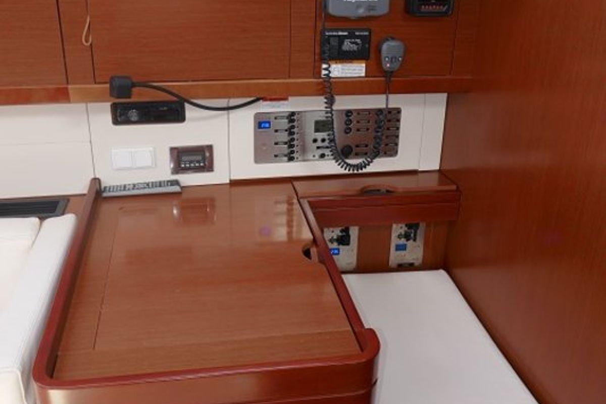 Promise, a Beneteau Oceanis 50 sailboat at Lavreotiki Municipal Unit, Greece