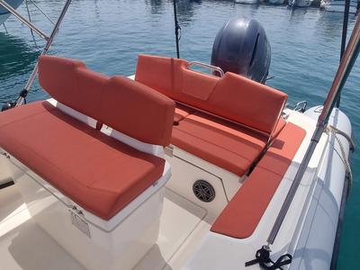 Deck of Joker Boat Coaster 650 Plus, a Jokerboat Joker Boat Coaster 650 Plus rib at Općina Sukošan, Croatia