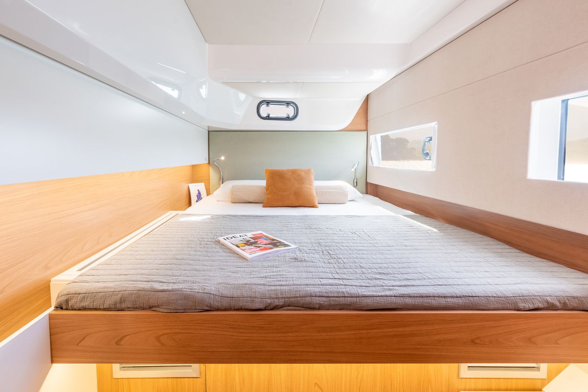 Cabin on Marva, a Bali Catsmart catamaran at Grad Pula, Croatia