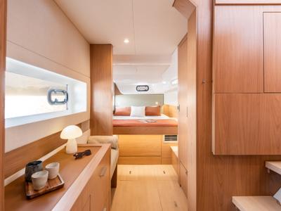 Cabin on Marva, a Bali Catsmart catamaran at Grad Pula, Croatia
