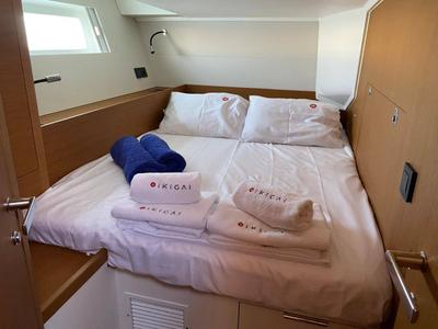 Cabin on Ikigai, a Beneteau First 53 sailboat at Lavreotiki Municipal Unit, Greece